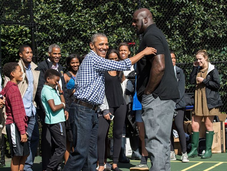 Obama and Shaq