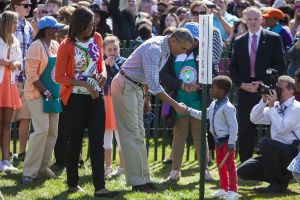 Obama in White House Easter Egg Roll
