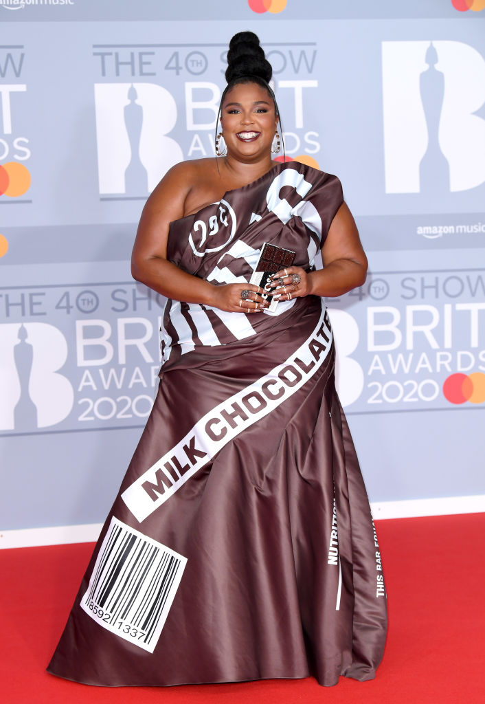 LIZZO'S SECOND LOOK AT THE BRIT AWARDS, 2020