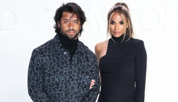 Russell Wilson and Ciara arrive at the Tom Fo...