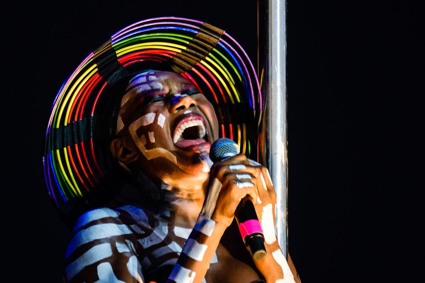 Grace Jones performs at BN1 Lovefest , part of Brighton Pride on Sunday 4 August 2019