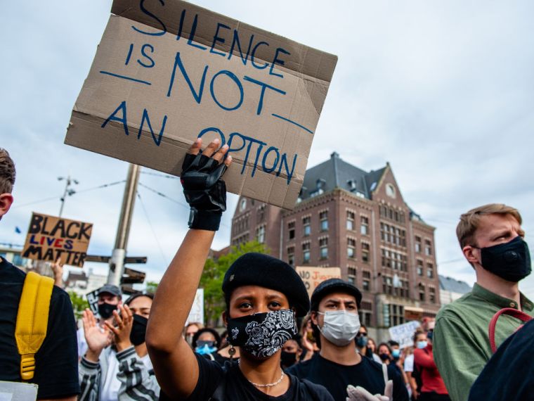 Solidarity Protest Against Anti-black Violence In The US And EU, In Amsterdam