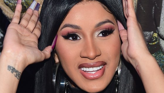 Cardi B Shows Off Textured Natural Hair