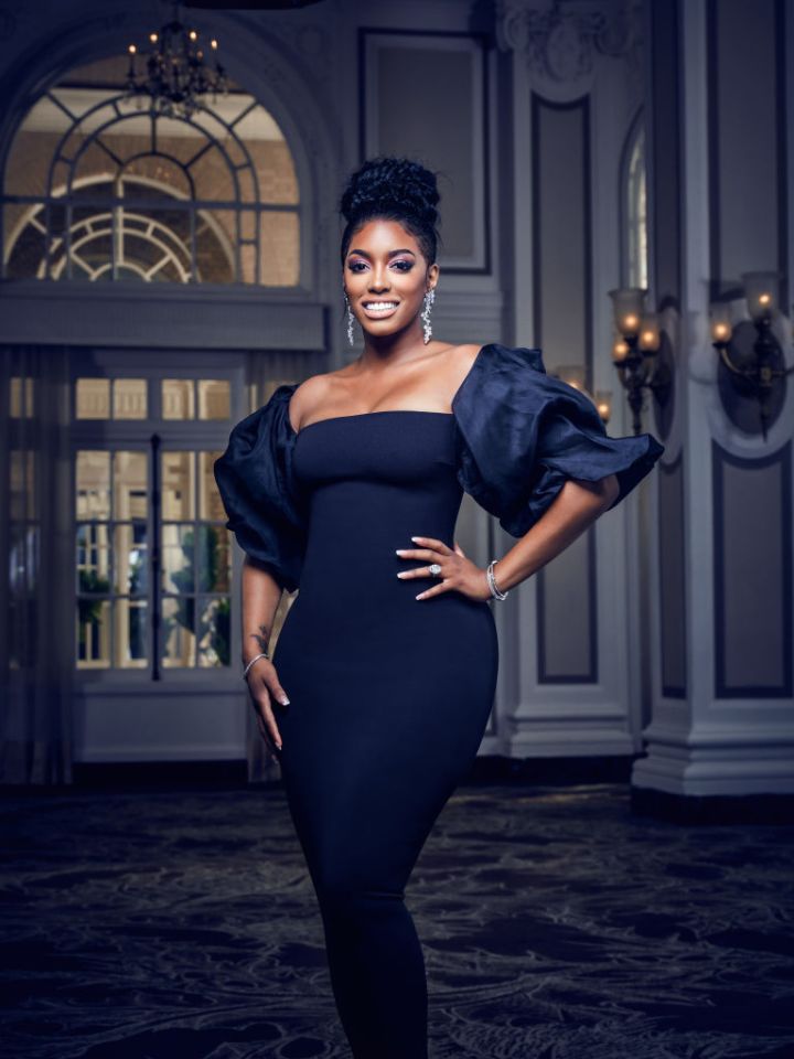 PORSHA WILLIAMS IN A PROMO SHOT FOR THE REAL HOUSEWIVES OF ATLANTA, 2019