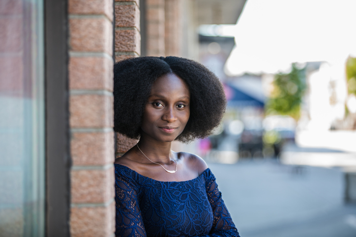 Portrait Of A Beautiful African Woman