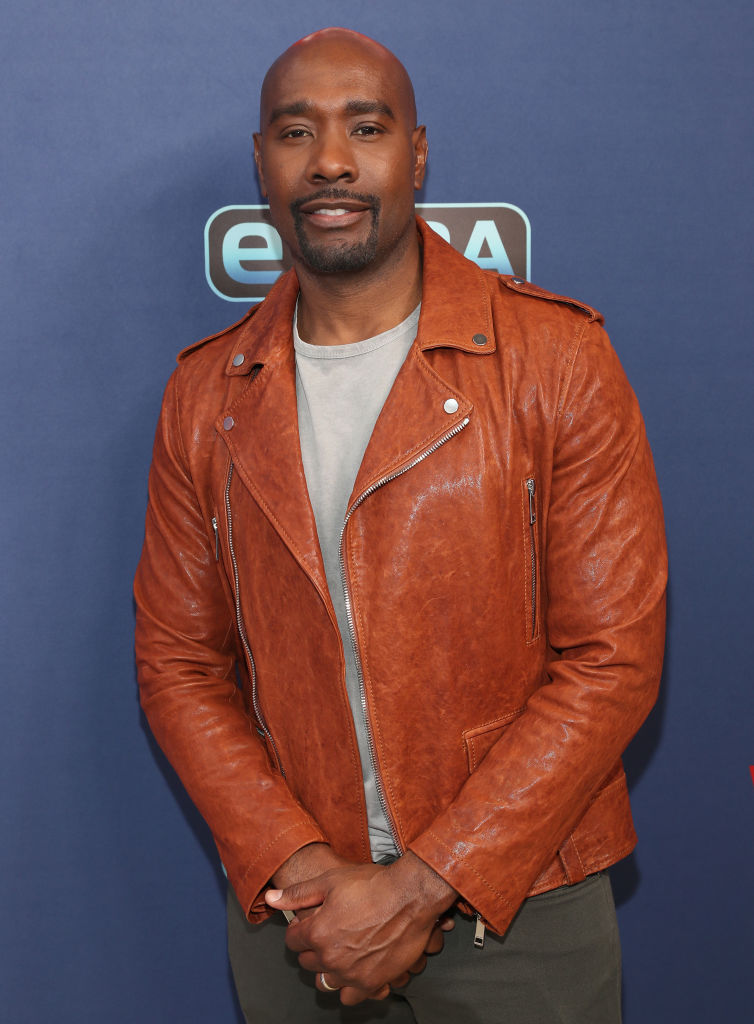 Morris Chestnut Visits "Extra"