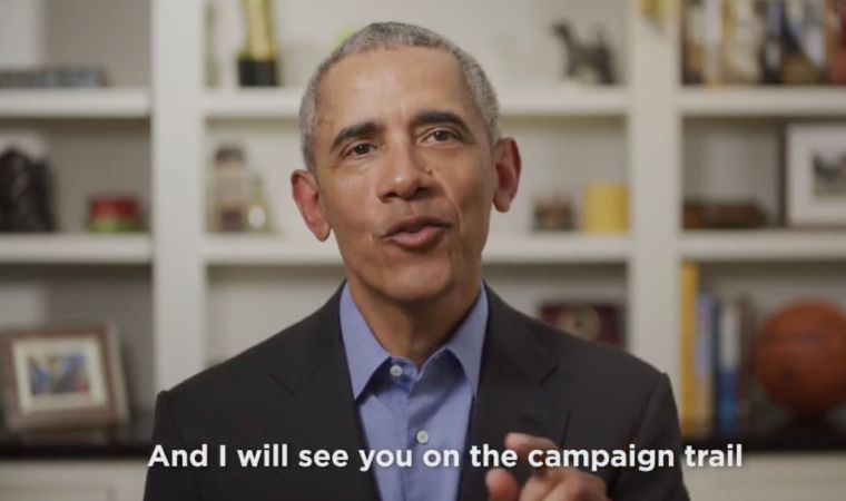 BARACK OBAMA ENDORSES JOE BIDEN, 2020