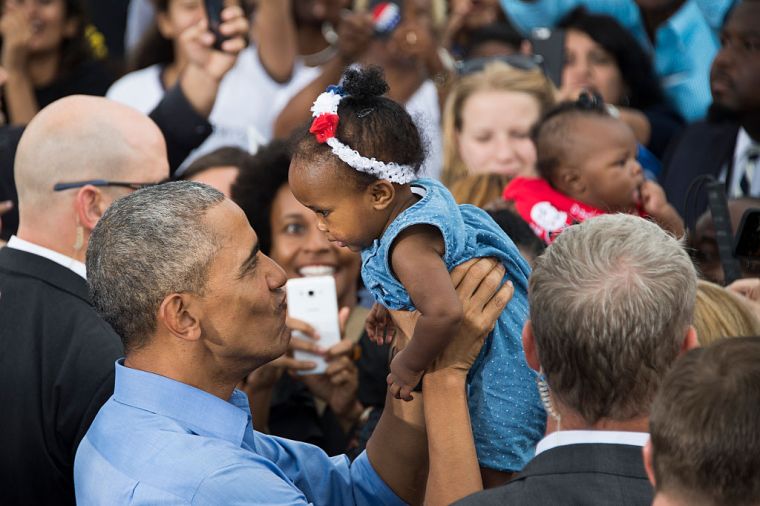 BARACK OBAMA AT THE KISSIMMEE, FLORIDA CAMPAIGN EVENT, 2016