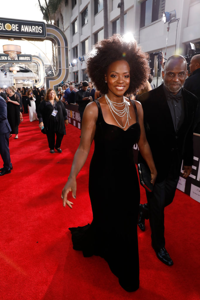 VIOLA DAVIS AT NBC'S 75TH ANNUAL GOLDEN GLOBE AWARDS, 2018
