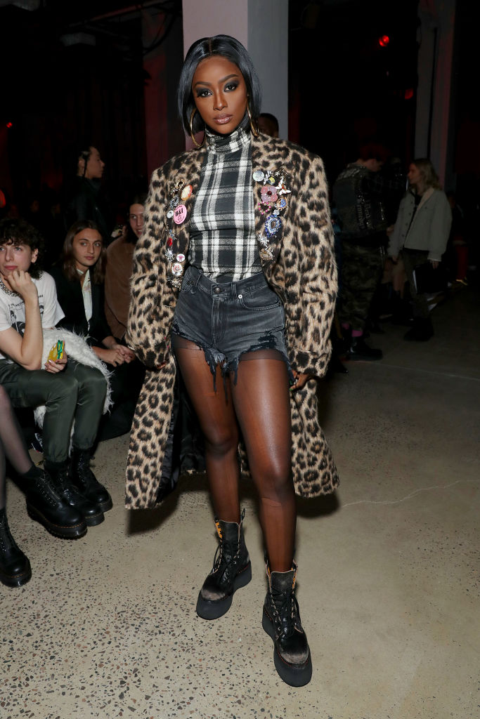 JUSTINE SKYE AT THE R13 SHOW, 2020