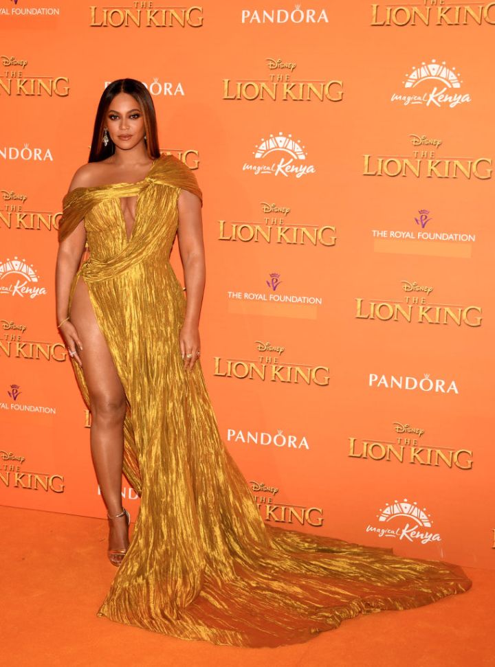 BEYONCE AT THE EUROPEAN PREMIERE OF DISNEY'S "THE LION KING", 2019