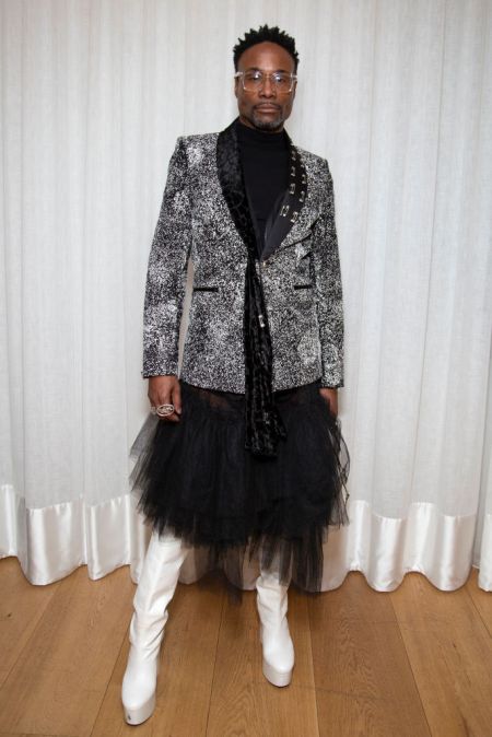 BILLY PORTER AT THE MATTY BOVAN SHOW DURING LONDON FASHION WEEK, 2020