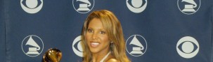 Toni Braxton, winner @ 2001 Grammy Awards; in LA 2/21/01