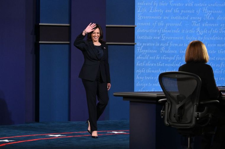 KAMALA HARRIS AT THE VICE PRESIDENTIAL DEBATE, 2020