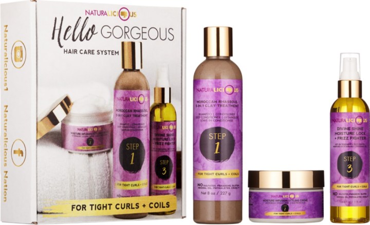 Naturalicious Hello Gorgeous Hair Care System (For Tight Curls & Coils