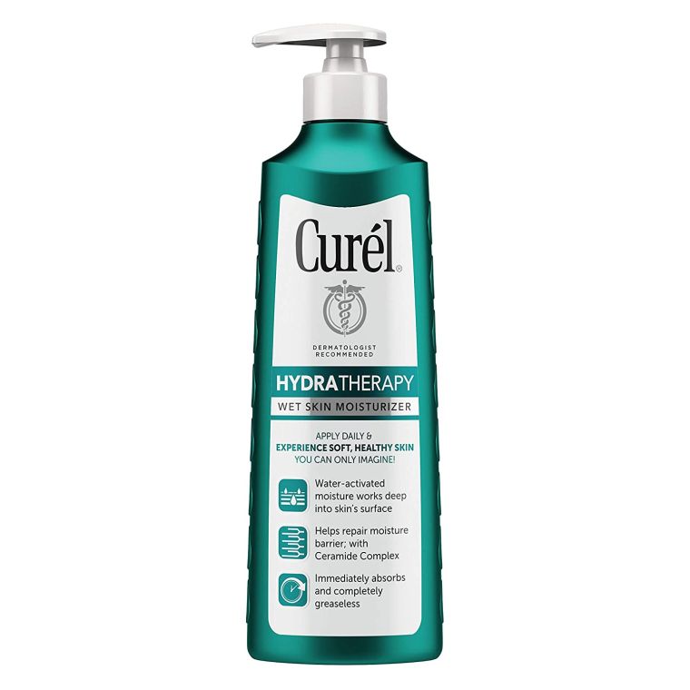 Curél Hydra Therapy In Shower Lotion, 12 Ounce, Wet Skin Moisturizer for Dry or Extra-dry Skin, with Advanced Ceramide Complex