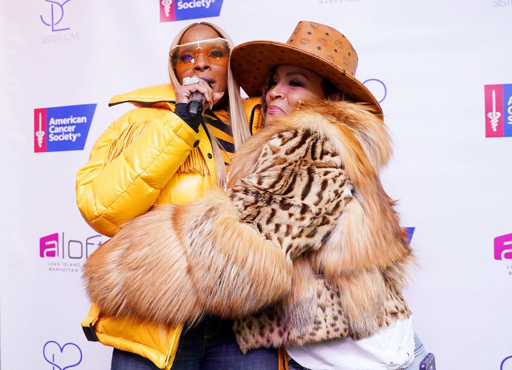 Mary J Blige And Simone I Smith Launch Their Sister Love Jewelry Holiday Pop Up Shop At Aloft Hotel In Long Island City, NY