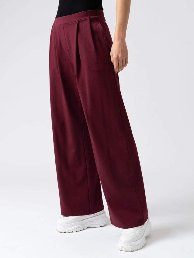 Saint and Sofia Camden Wide Leg Pant - Burgundy