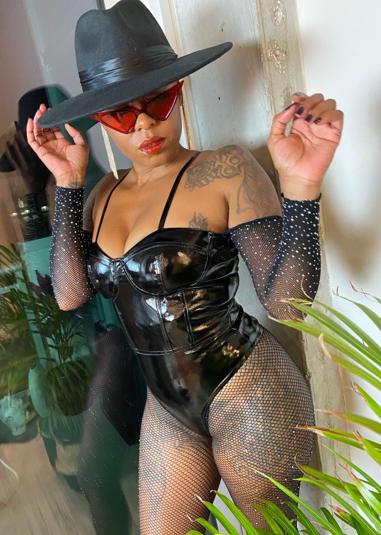 BRAVE BY C BANKS' SAVAGE VINYL BODYSUIT