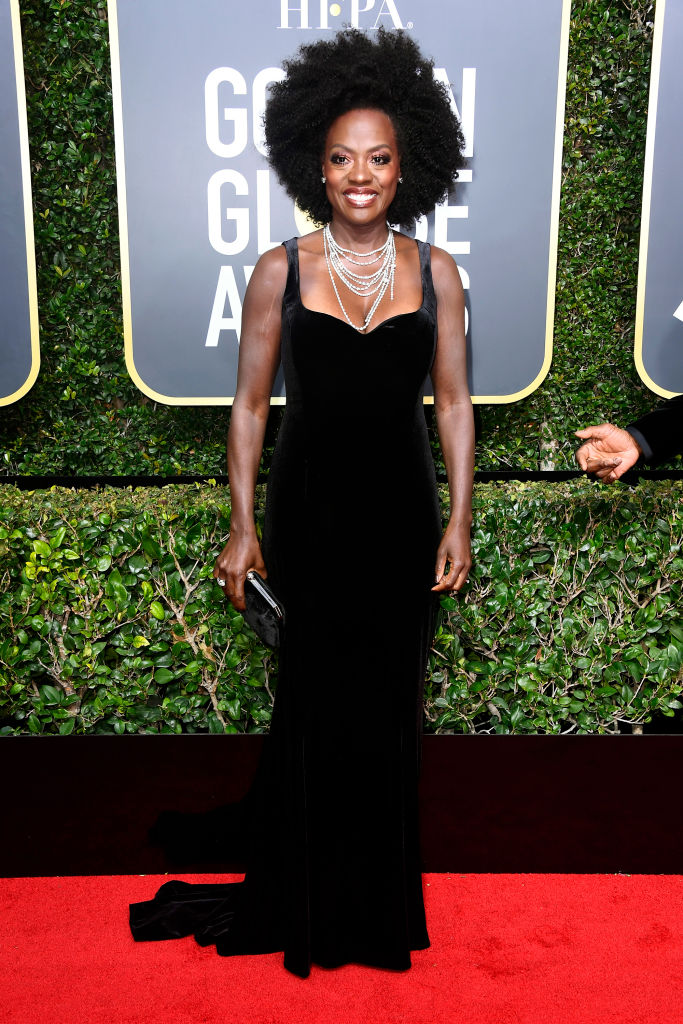 VIOLA DAVIS AT THE 75TH ANNUAL GOLDEN GLOBE AWARDS, 2018