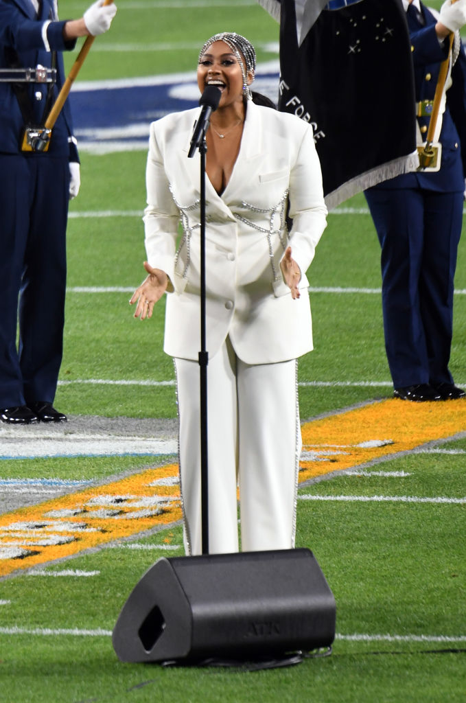 JAZMINE SULLIVAN PERFORMS AT SUPER BOWL LV PREGAME, 2021