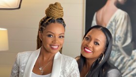 Monique Rodriguez, founder and CEO of Mielle Organics with Keshia Knight Pulliam