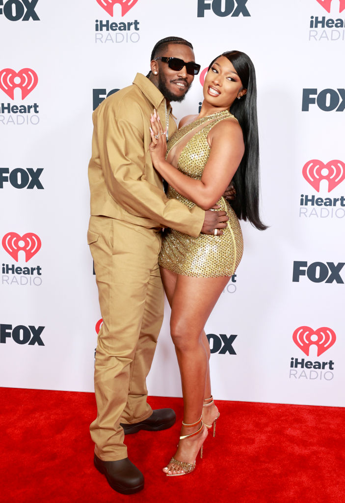 Megan Thee Stallion and Pardy Fontaine at the 2021 iHeartRadio Music Awards