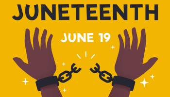 Juneteenth Freedom Breaking Chains