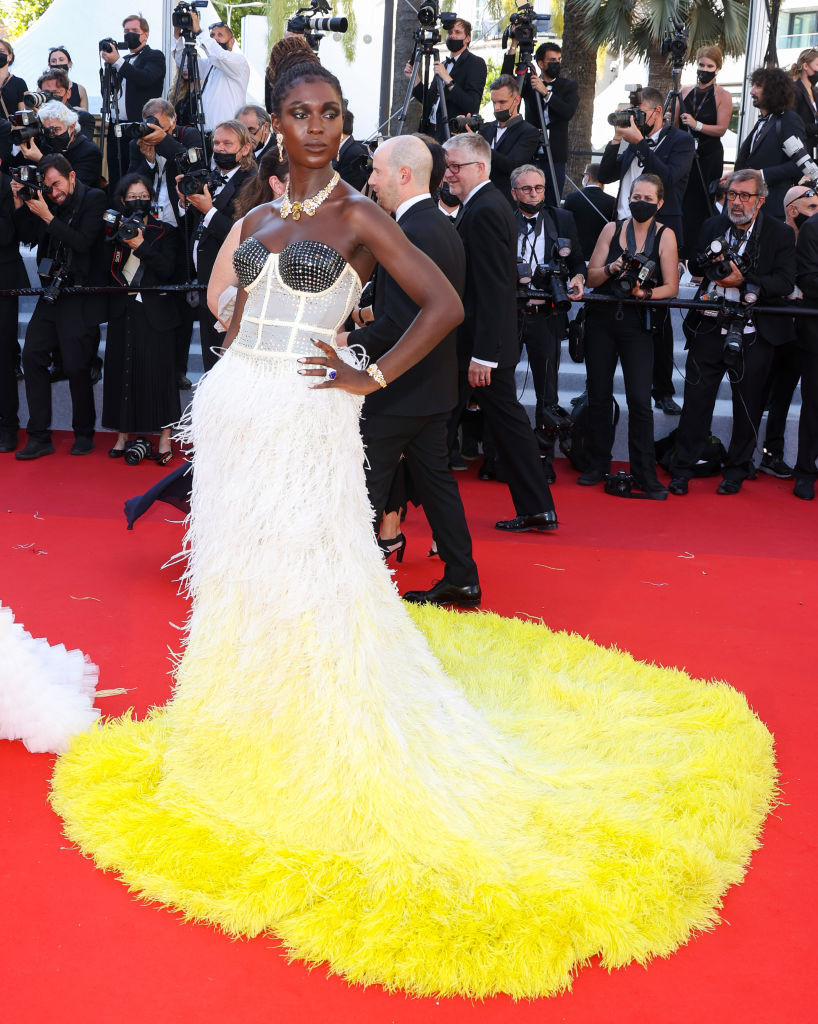 Jodie Turner-Smith In A Custom Gucci Gown The Film | HelloBeautiful