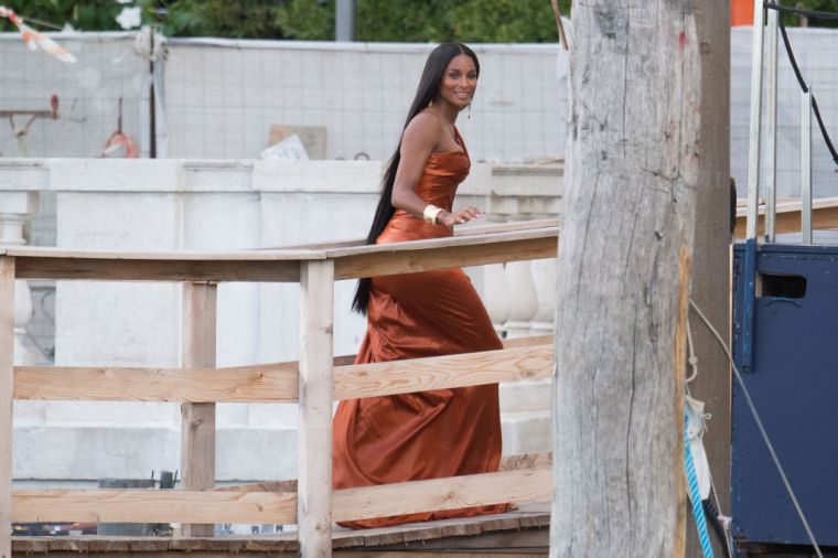 Ciara arrives to the Dolce&Gabbana Alta Moda show In Venice