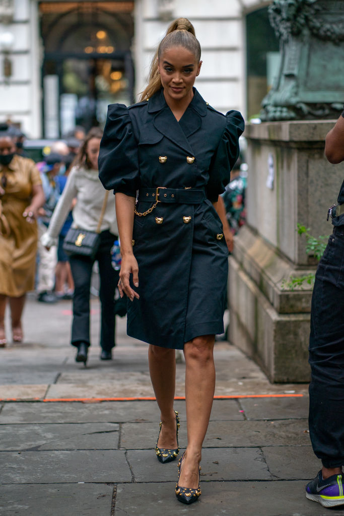 Jasmine Sanders At Moschino's S/S 22 Show for New York Fashion Week
