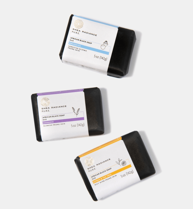 Shea Radiance African Black Soap Bar