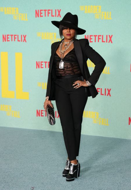 Taraji P. Henson at the Los Angeles Premiere Of "The Harder They Fall"