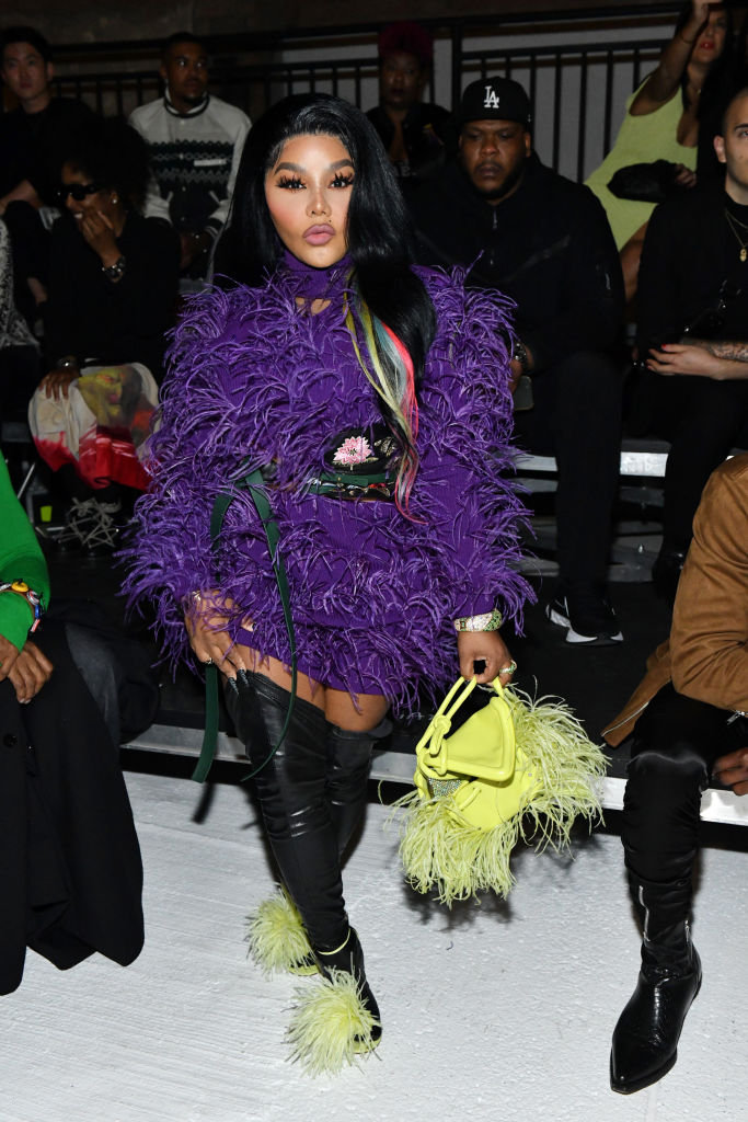 Lil Kim at the Bottega Veneta Salon 03 show in Detroit