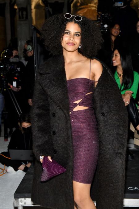 Zazie Beetz at the Bottega Veneta Salon 03 show in Detroit