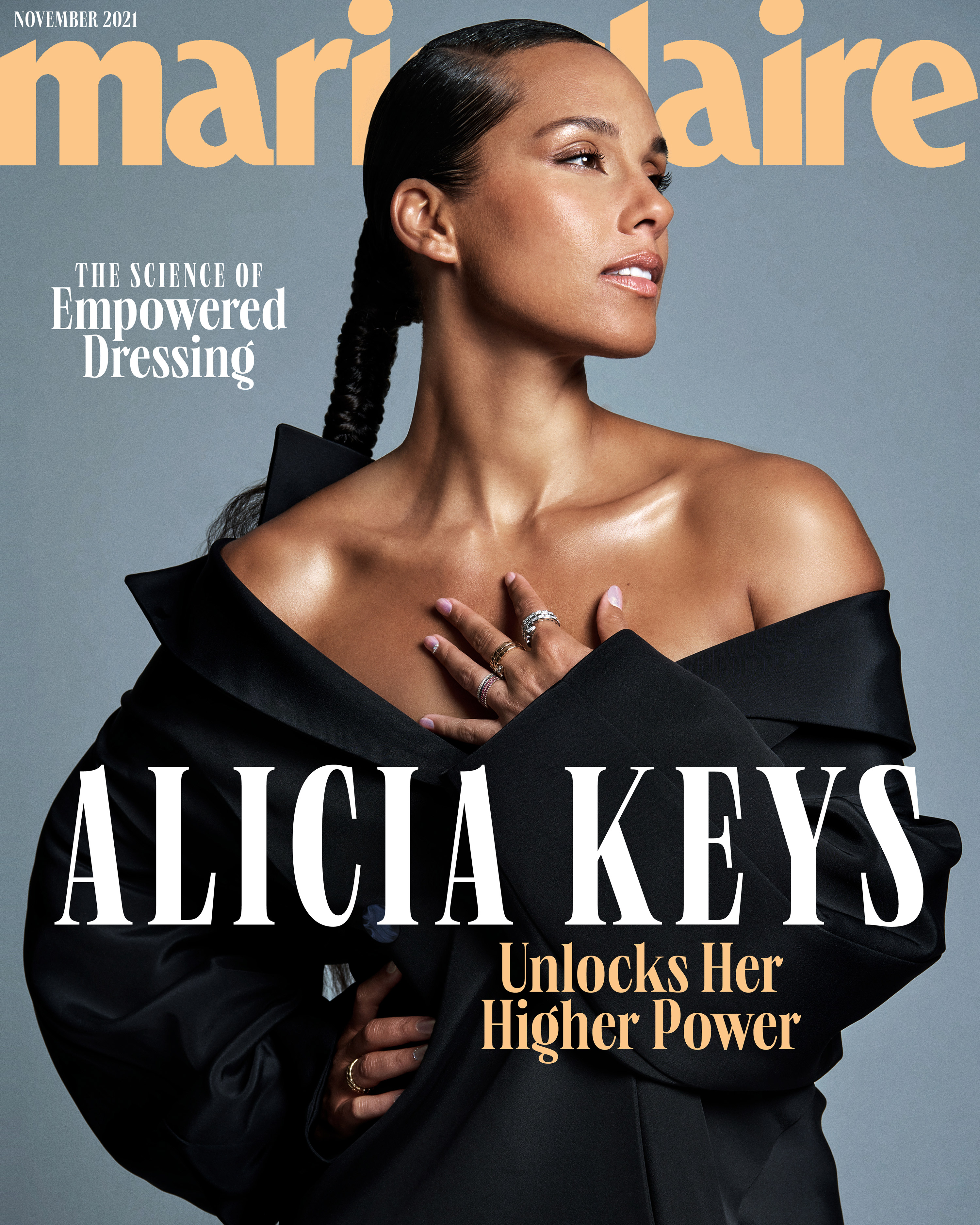 Alicia Keys Rocks A Killer Ponytail On The Cover Of Marie Claire