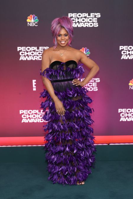 Laverne Cox at the 2021 E! People's Choice Awards