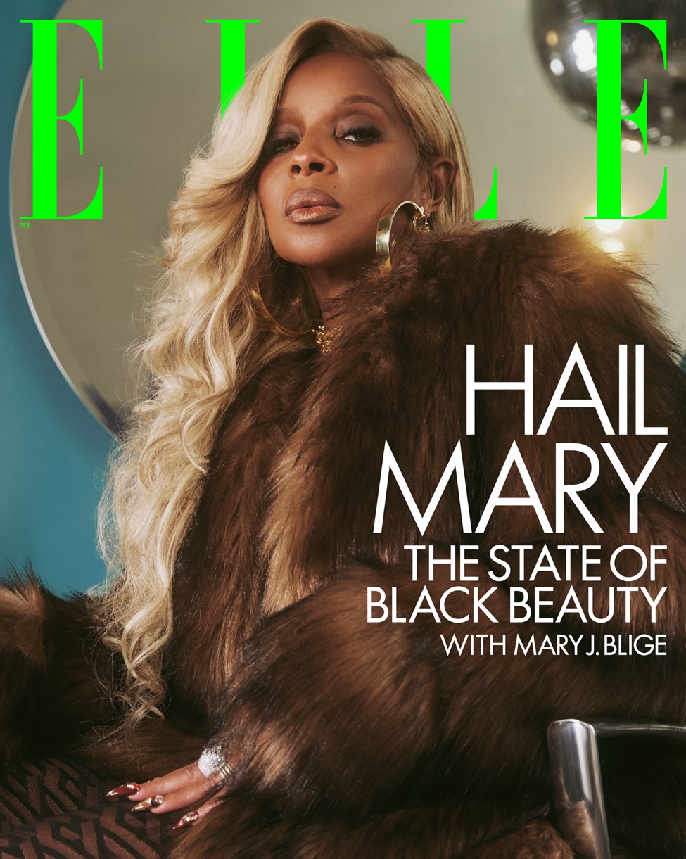 Mary J. Blige Elle Magazine February Cover