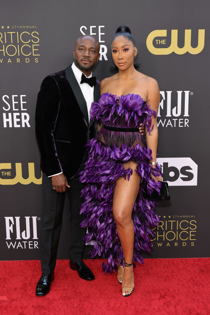 Taye Diggs and Apryl Jones