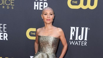 Jada Pinkett Smith Poses on the red carpet at the 27th Annual Critics Choice Awards.