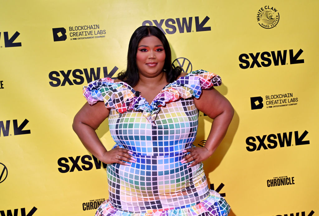 Lizzo stands on step and repeat at SXWS - 2022 SXSW Conference and Festivals