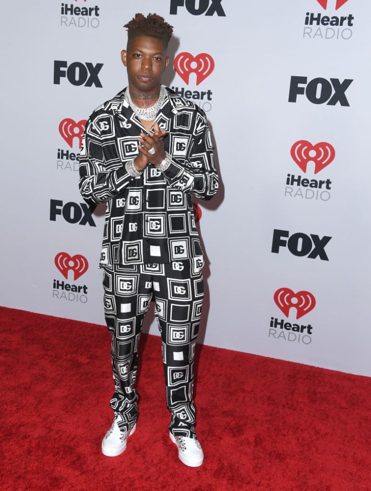 Yung Bleu at the iHeartRadio Music Awards, 2022