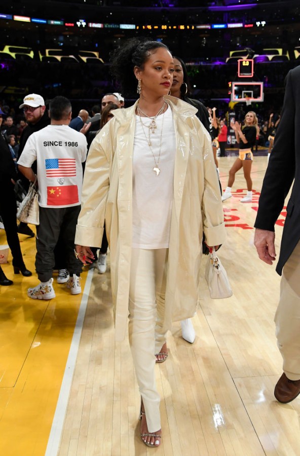 Celebrities At The Los Angeles Lakers Game