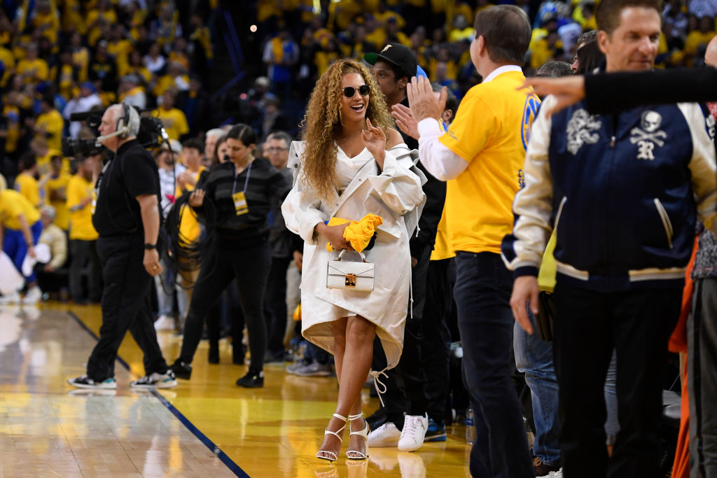 Beyoncé and Jay-Z in the Golden State Warriors NBA Playoffs