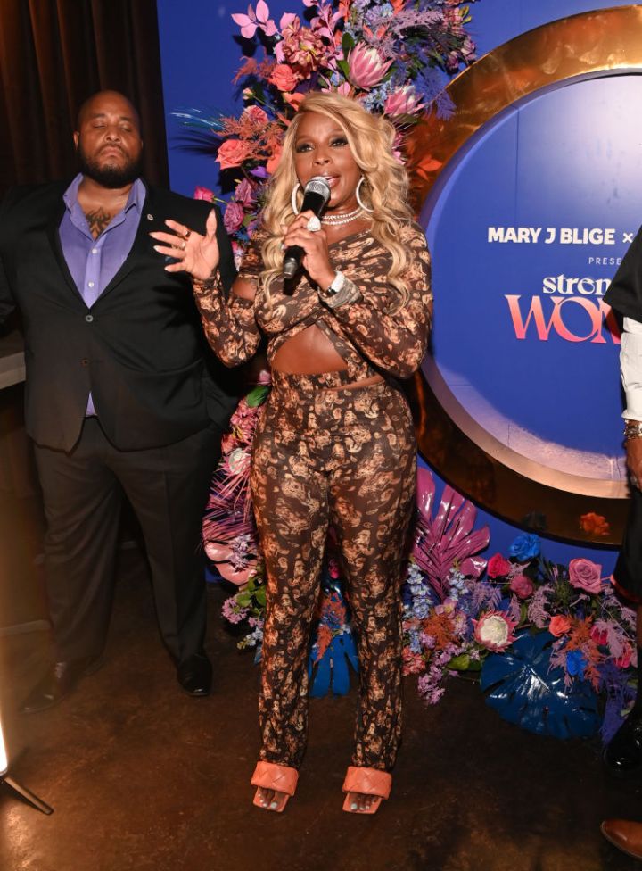 Mary J Blige at the welcome reception held at Rock Steady