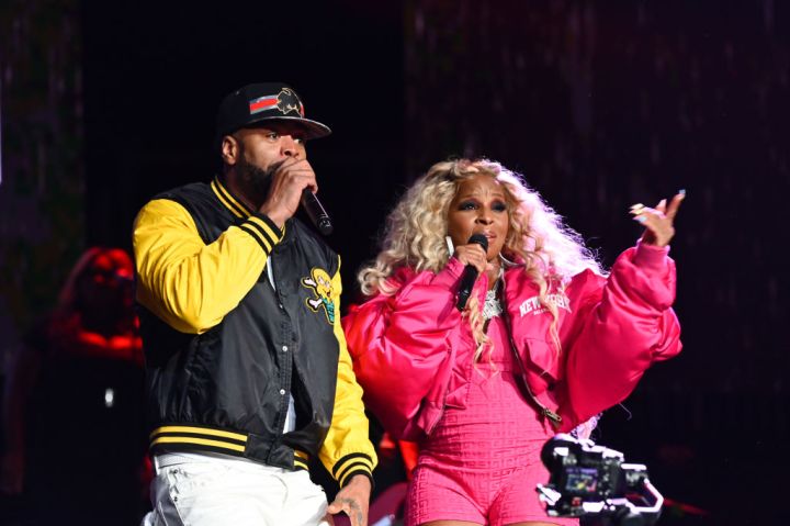 Mary J Blige and Method Man at the Strength Of A Woman Festival State Farm Arena Concert