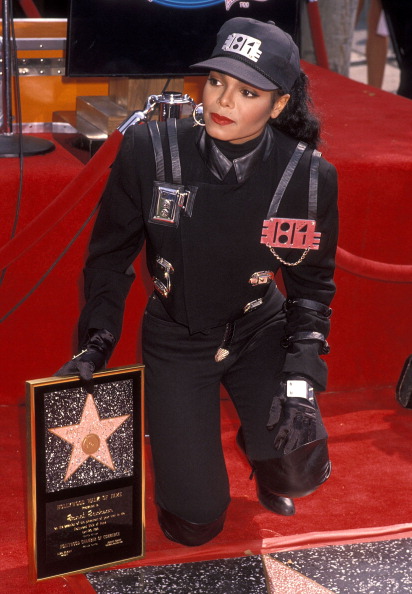 Janet Jackson Receives Hollywood Walk Of Fame Star in 1990