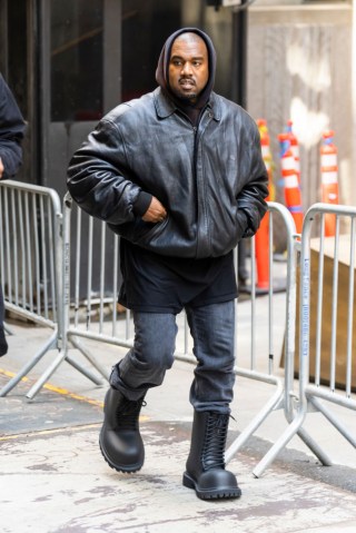 Kanye West at Balenciaga's NYC Show