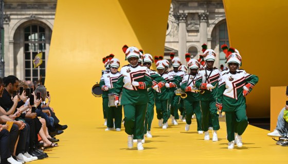 Louis Vuitton brings Florida marching band to the Louvre for Paris