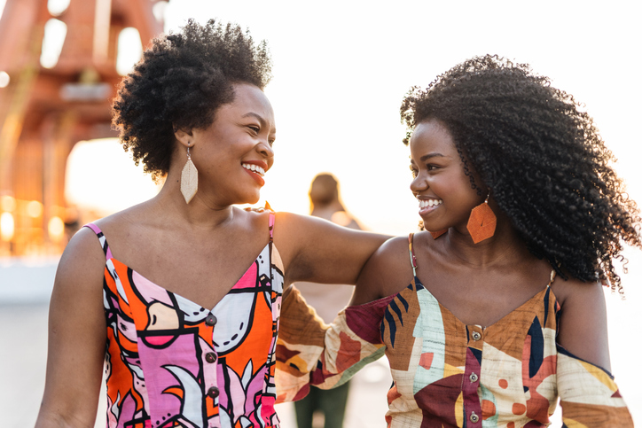 smiling black people